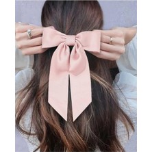 Braventa Collection Pembe Rengi Fiyonk Model Otomat Klips Toka,kadın Çocuk Mandal Toka, Lastik Toka Seti, Toka Organizer