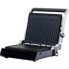 Braventa Collection Homend Grilliant 1343H Cam Yüzeyli, 5 Hazır Programlı, Döküm Plakalı, LED Ekranlı Konuşan Tost Makin