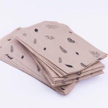 Braventa Collection Yapraklı Kese Kağıdı, Kraft Üzeri Siyah 18X30-100 Adet