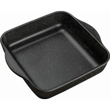 Braventa Collection Non-Stick Fırın Tepsisi, Yapışmaz, Siyah, 22 x 22 x 5.9 cm