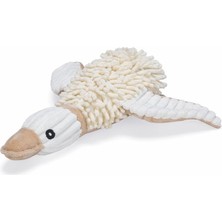 Braventa Collection Köpek Oyuncağı, Sesli, Ördek, Peluş, Beyaz, 33X33X9CM