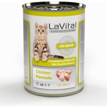Braventa Collection La Vital Tahılsız Tavuk Etli Ezme Konserve Yavru Kedi Maması 400 gr