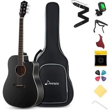 Braventa Collection Dag-1cb Cutaway Akustik Gitar Seti (Siyah)