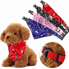 Braventa Collection Evcil Hayvan Köpek Boyun Tasması Yakalık Önlük Fular No 410 Kırmızı (Küçük 310)