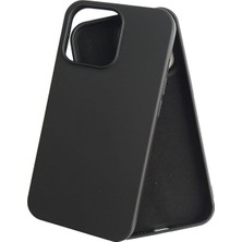 Braventa Collection iPhone 15 Pro ile Uyumlu Premium Ultra Koruma Kadife Iç Dokulu Lansman Telefon Kılıfı - Siyah