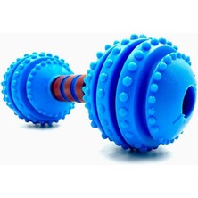 Braventa Collection Tasma Market 12CM Halter Zilli Diş Kaşıma Tartar Temizleme Köpek Oyuncağı Mavi