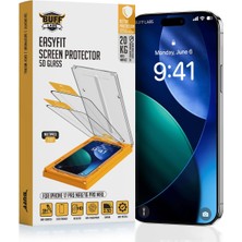 Braventa Collection Labs 5d Glass Easyfit 2 Adet Kolay Uygulama Aparatlı Ekran Koruyucu Temperli Şeffaf Cam (Iphone 17 P