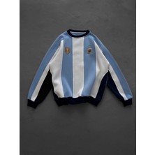 North Stand Arjantin Forma Tasarımlı 3 Iplik Sweatshirt