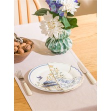 Baskılı Porselen Servis Tabağı 28 cm Lcw