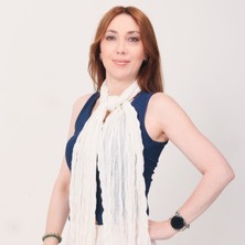 Mystic Shawl Lüks Saten Ipek Krinkle Şal (68 X190 Cm)
