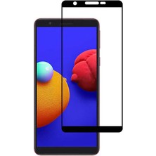 Ceponya Galaxy A01 Core Ekran Koruyucu Ekranı Tam Kaplayan Kenarları Kırılmaya Dayanıklı Cam Koruyucu