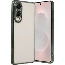 Butik Mey Ithalat®  Samsung Galaxy S25 Edge  Lensli Silikon - Yeşil