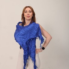 Mystic Shawl Lüks Saten Ipek Krinkle Şal (68 X190 Cm)