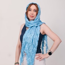 Mystic Shawl Lüks Saten Ipek Krinkle Şal (68 X190 Cm)