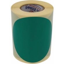 Braventa Collection Hazır Etiketler , Hazır Al Hızlı Al Kuşe Daire Renk Baskılı Çap Etiketi 75MM Daire Ölçülerinde Yuvar
