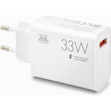 Braventa Collection Iphone Uyumlu 33W Turbo Fast Şarj Başlığı USB Başlık Girişli Ev Şarj (SG86 33W)