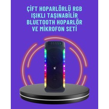 Aydogan's Ev ve Dış Mekan Kullanımına Uygun Rgb Işıklı Hoparlör
