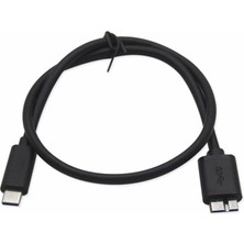 Braventa Collection USB Type C To Micro USB 3.0 Taşınabilir HDD Hard Disk Kablosu 0.5m (50CM)