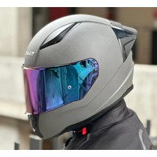 Ls2 Rapıd 2 Race Mat Concrete Gökkuşağı Camlı Kapalı Motosiklet Kaskı