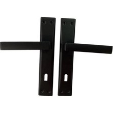 LTG Nova Mey Ithalat® Adil Riva Mat Siyah Oda Kapı Kolu