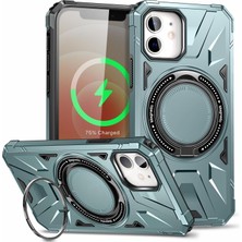 Braventa Collection Rugged Kapak Döner Stand ve Magsafe Uyumlu Tam Korumalı Kaliteli Telefon Kılıfı, Çok Renkli (Iphone