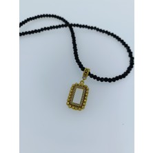 Elisi Takı Story Gram Altın Takmak Içinkolye Altın Kaplama Zirkontaşlı Kristal Cam Boncuklu Kolye 56CM