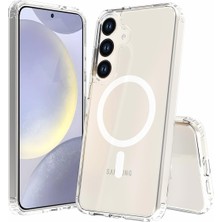 Braventa Collection Labs S24 ile Uyumlu (6.7 Inç) Magsafe Uyumlu Air Hybrid Darbe Emici Tpu + Pc Şeffaf Kılıf