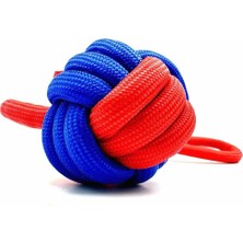 Braventa Collection Dayanıklı Düğümlü Tutma Kulplu Köpek Oyun Topu Xl