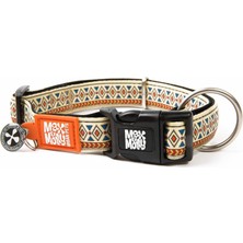 Braventa Collection Max & Molly Pets Original Serisi Akıllı Künyeli Köpek Boyun Tasması (S, Etnik)