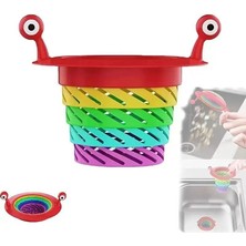 Mutfak - Banyo  Lavabo Filtresi Süzgeci Gökkuşağı Kademeli Drenaj Deliği Atık Filtresi - Lisinya