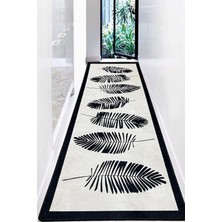 Braventa Collection Chilai Home Hoja Djt Jel Kaymaz Taban Yıkanabilir Yumuşak Yüzey Kesme Halı Yolluk, 100 x 300