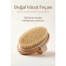 İsmiyle Al Mey Ithalat® Doğal Vücut Fırçası – Kuru Fırçalama, Masaj ve Peeling Etkili Cilt Bakım F�