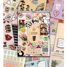 Braventa Collection My Dıy Sticker Book 24 * 17 cm 16 Sayfa Özel Tasarım Rengarenk Sticker Kitabı