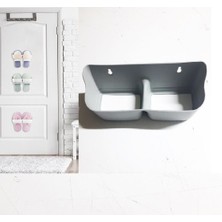 3 Adet Banyo Terlik Tutucu - Kapı Arkası Pratik Raf - Terlik Tutucu - Lisinya