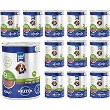 Braventa Collection Pawpaw Yavru Köpek Kuzulu Pate 400 gr x 12 Adet