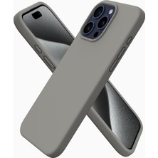 Braventa Collection iPhone 15 Pro Kılıf 6.1 ile Uyumlu, Ince Sıvı Silikon 3 Katmanlı Tam Kaplamalı Yumuşak Jel Kauçuk Te