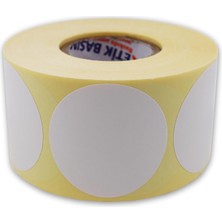 Braventa Collection Hazır Etiketler , Hazır Al Hızlı Al Kuşe Etiket 40MM Çap Ruloda 500 Adet 40MM Kuka Çapında Baskısız