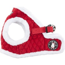 Braventa Collection Puppia Blitzen Yelek Köpek Koşum Takımı Sıcak Kış Noel Tatil Koşum Küçük ve Orta Boy Köpekler Için,