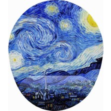 Braventa Collection Iyi Fikirler Van Gogh Starry Night Bilek Destekli Mouse Pad