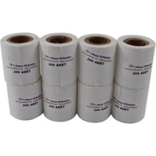 Braventa Collection Hazır Etiketler , Hazır Al Hızlı Al Pp Termal Etiket 50MM x 30MM Ruloda 200 Li 8 Rulo Toplam 1600 Ad