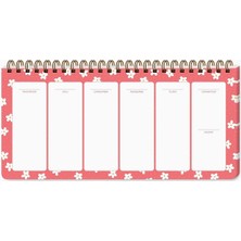 Braventa Collection Keskin Color 13X27 Haftalık Spiralli Planner - Minik Papatya