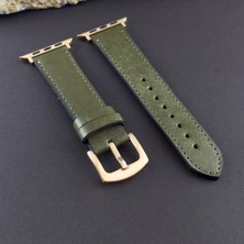 Kuzgun Deri Apple Watch 10 11 46MM, Ultra 1 2 3 49MM, 42 44 45 46MM Uyumlu, Seri 4 5 6 7 8 9 10 11 Ultra Uyumlu Hakiki Deri El Yapımı Italyan Pueblo Deri Apple Watch Saat Kordonu