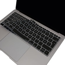 Braventa Collection MacBook Air 13 Klavye Koruyucu – A1932 A2179 A2337 M1 Uyumlu, Türkçe F Dizilim, Silikon Toz & Sıvı K