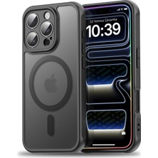 Braventa Collection iPhone 16 Pro Max ile Uyumlu Mattcover Serisi Arkası Mat Polikarbonat Kenarları Silikon ve Köşeleri