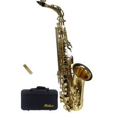 Braventa Collection SF-8000 Gold Profesyonel Saksafon Çanta ve Aksesuar Dahil (Mib)