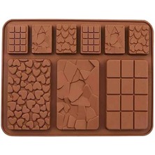 Braventa Collection Silikon Çikolata Kalıbı Karışık Tablet (Sck-87)