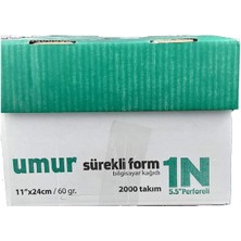 Braventa Collection Umur Sürekli Form, 11" x 24 Cm, 1/n, 5.5" Perforeli, 2000 Yaprak