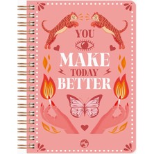 Braventa Collection Le Color Utopia Spiralli Defter Düz Make Better 17X24 cm