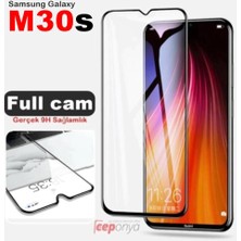 Ceponya Galaxy M30S Ekran Koruyucu Ekranı Tam Kaplayan Kenarları Kırılmaya Dayanıklı Cam Koruyucu