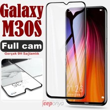 Ceponya Galaxy M30S Ekran Koruyucu Ekranı Tam Kaplayan Kenarları Kırılmaya Dayanıklı Cam Koruyucu